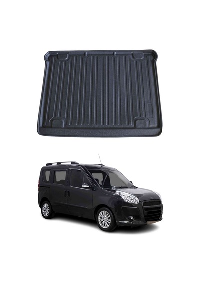 Fiat Doblo Easy 2010+ Uyumlu Araca Özel Kauçuk Tpe Bagaj Havuzu Siyah 5 Koltuklu İçin