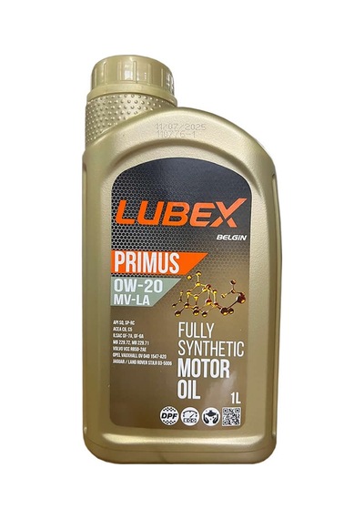 Lubex Primus MV-LA 0W-20 Partiküllü Motor Yağı