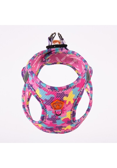 Pawstar Air-mesh Rosea Camouflage Köpek Göğüs Tasması Çok Renkli XS