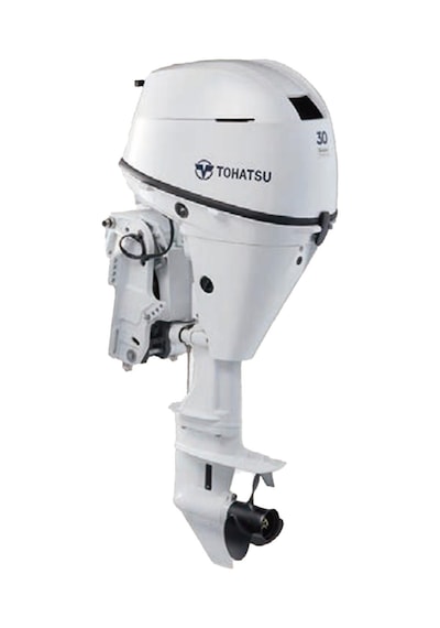 Tohatsu Mfs 30 Dweftl Uzun Şaft Marşlı Trimli Manuel Beyaz 4 Zamanlı Deniz Motoru