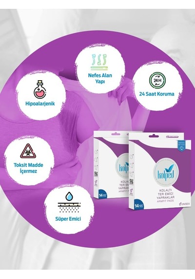 Koltuk Altı Pedi Ter Emici Yapraklar 112 Adet 2 Paket
