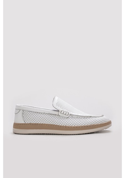 Fast Step Hakiki Deri Erkek Casual Ayakkabı 628ma0-26zm Beyaz
