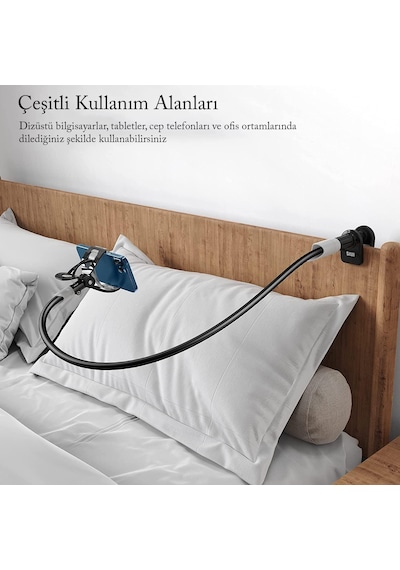 Saıjı Ivy-85 Akrobat Esnek Telefon Tutucu, Deveboynu Yataklı Telefon Tutacağı, Masa İçin Esnek Uzun Kollu Telefon Montajı, Klips Braketi Kelepçe Standı 4.0-6.3'' Siyah Saıjı Ivy-85 Akrobat Esnek Telefon Tutucu, Deveboynu Yataklı Telefon Tutacağı, Masa İçin Esnek Uzun Kollu Telefon Montajı, Klips Braketi Kelepçe Standı 4.0-6.3'' Siyah