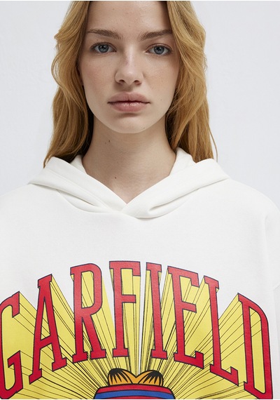 Mavi - Garfield Baskılı Ekru Sweatshirt 1s10530-80194 Ekru