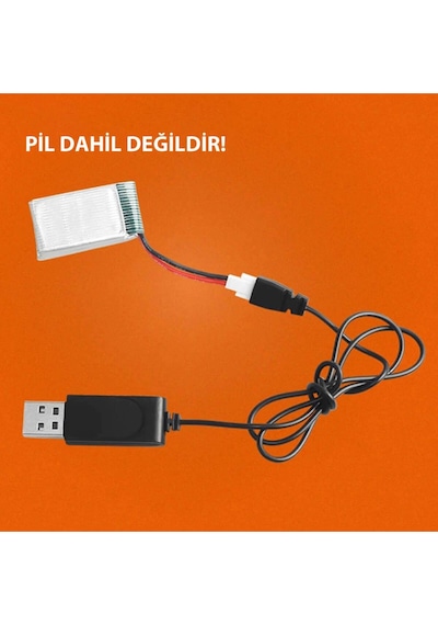 3.7v Lityum Pil Usb Şarj Kablosu Xh2.54 Soket Lipo Batarya Rc Quadcopter Drone Helikopter