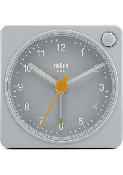 Braun Bc02xg Gri Klasik Seyahat Analaog Alarmlı Masa Saati Brn.bc02xg