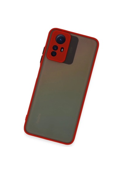 Xiaomi Redmi Note 12s Uyumlu Kılıf Montreal Silikon Kapak - Kırmızı