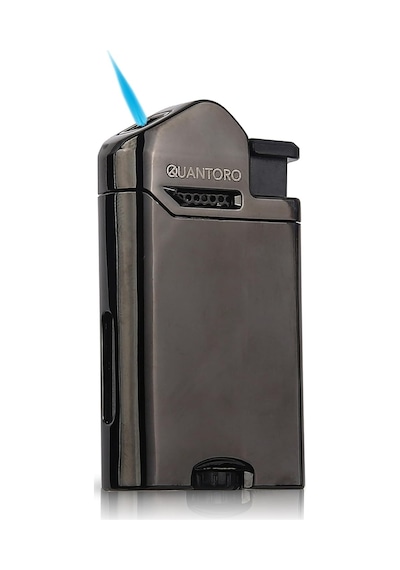 Quantoro Metal Jet Çakmak Ice Black Çok Renkli