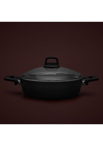 Hisar Milas Granit Basık Tencere 26 Cm Siyah 397203
