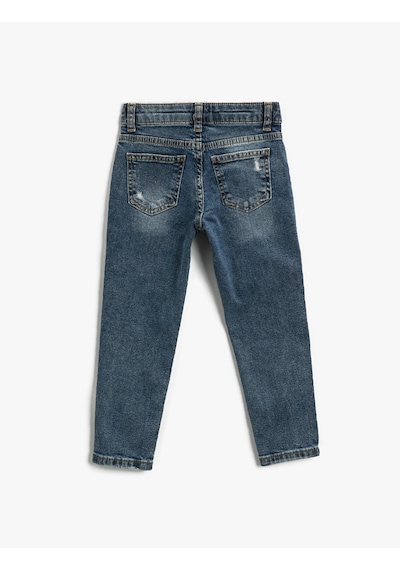 Koton Kot Pantolon Beli Bağlamalı Yıpratılmış Cepli Pamuklu - Skinny Jean Orta İndigo 2skb40011td Koton Kot Pantolon Beli Bağlamalı Yıpratılmış Cepli Pamuklu - Skinny Jean Orta İndigo 2skb40011td
