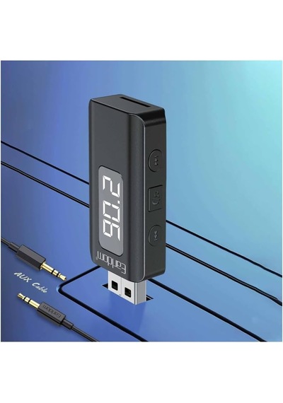 Earldom Br17 Bt 5.3 Sd Kart Ve Aux Çıkışlı Arama Destekli Dijital Ekranlı 2in1 Usb Fm Transmitter
