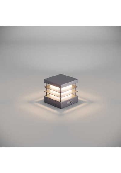 Fonelight Set Üstü Bahçe Aydınlatma 18x18 Cm Genişik Alüminyum Gövde, 3000k Sıcak Beyaz, Ip65
