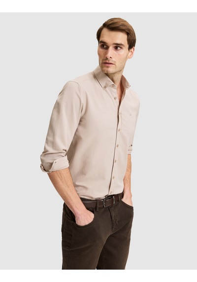 Pierre Cardin Vizon Slim Fit Uzun Kollu Gömlek 50325365-vr052