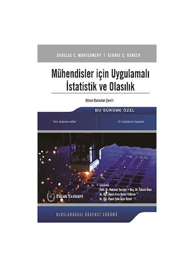 Mühendisler için Uygulamalı Istatistik ve Olasılık