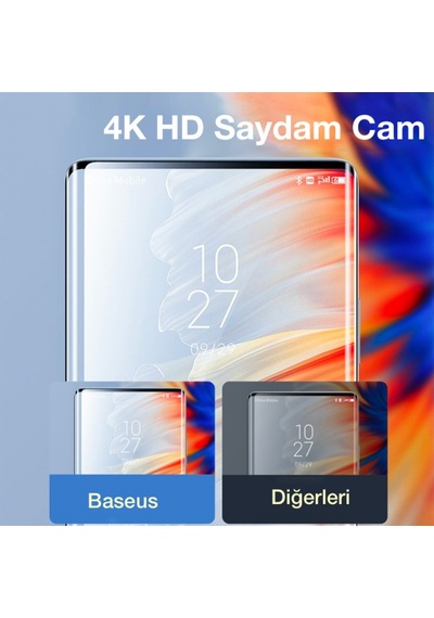 Baseus Xiaomi Mi Mix 4 0.25Mm Kavisli Full Cam Ekran Koruyucu Siyah (522574977)