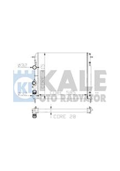 Su Radyatoru 16v Ac Megane 1.4-1.6-1.8-2.0 97-