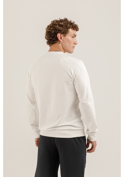 Airlife Saturn Ur7 Pro I Sıfır Yaka Erkek Sweatshirt Beyaz