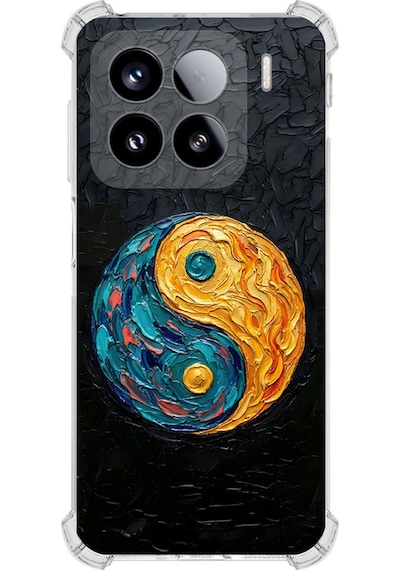 Mi 15 İle Uyumlu Köşe Korumalı Kılıf Metamorfoz Dualite Tasarımlı Uv Baskılı Şeffaf