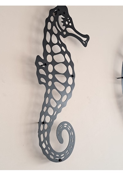 Seahorse Lazer Kesim Metal Tablo