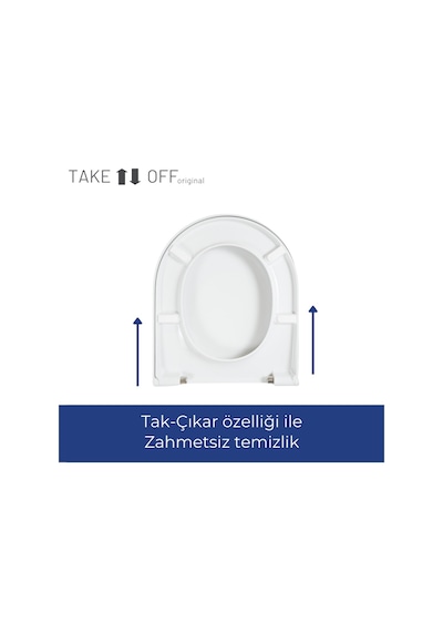 Duravit Starck 3 Uyumlu Klozet Kapağı Yavaş Kapanır