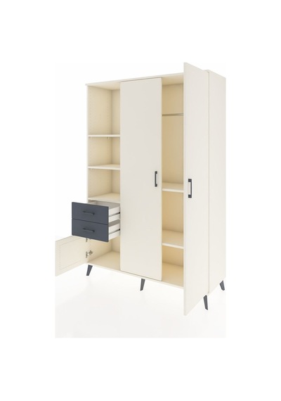 Hyperion Dolap 5 Raflı 2 Çekmeceli Tek Askılı 132x44x195 Aytaşı-aytaşı/antrasit Aytası/antrasıt - Aytası Hyperion Dolap 5 Raflı 2 Çekmeceli Tek Askılı 132x44x195 Aytaşı-aytaşı/antrasit Aytası/antrasıt - Aytası