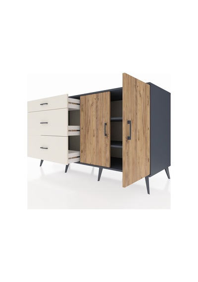 Kronos Konsol 2 Raflı 3 Çekmeceli 2 Kapaklı 176x59x99 Antrasit-çam/aytaşı Atlas Çam/aytası - Antrasıt Kronos Konsol 2 Raflı 3 Çekmeceli 2 Kapaklı 176x59x99 Antrasit-çam/aytaşı Atlas Çam/aytası - Antrasıt
