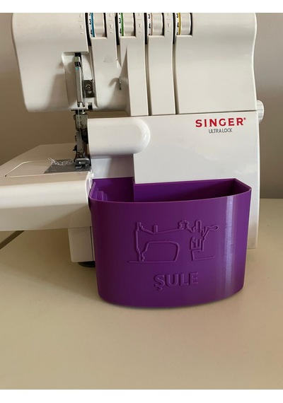 Singer Overlok Çöp Kutusu Fire Kabı Xl Kişiye Özel Mor 14sh654 14