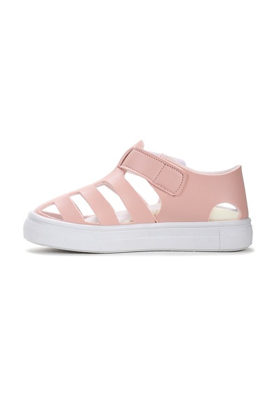 Kiko Kids Limba Cırtlı Kız Çocuk Sandalet Pudra Pudra