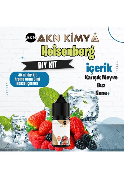 Heisenberg Dıy Kit Karışık Meyve Buz Nane Gıda Aroması %20 Oranda Aroma İçerir Hazır Değildir 30 Ml