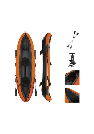 Bestway Hydro-Force Venture X2 Kayak 2 Kişilik Şişme Kano Set Turuncu