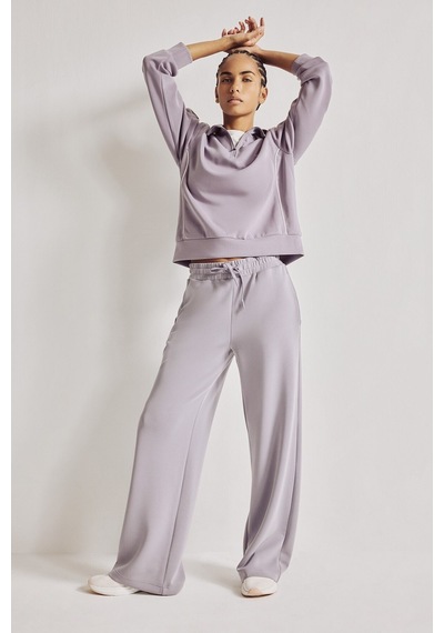 Defacto Relaxed Fit Geniş Paça Standart Boy Modal Sporcu Eşofman Altı I6280ax26aupr522 Mor-pr522