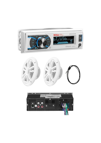 Boss Audio Systems Mck632Wb.6 Usb, Aux Girişli Bluetoothlu Hoparlörlü Marin Teyp Seti