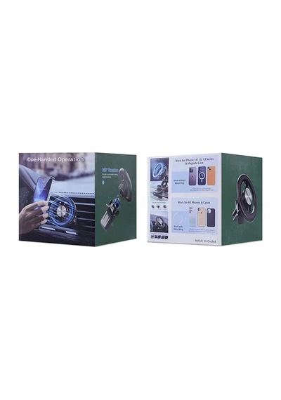 Ally Hl-153a Mıknatıslı Araç Havalandırma Telefon Tutucu- 5775 Siyah