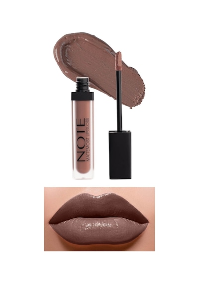Note Cosmetique Mattemoist Lipgloss Yarı Mat Saten Bitişli Likit Ruj 414 Pinky Milk - Kahverengi
