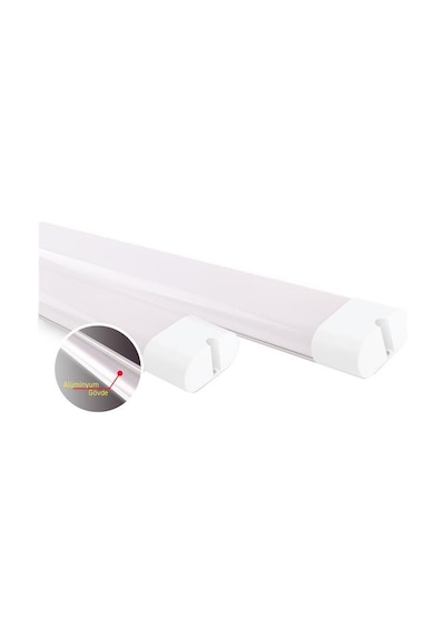 Ack - 60 Cm Uranüs Led Bant Armatür 18w 6500k Beyaz Işık An18-00633 Beyaz