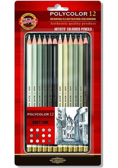 Koh-ı Noor Artist S 12 Li Gri Line K. Boya