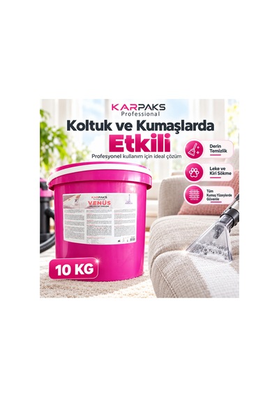 Venüs Halı Koltuk Temizleme 10 Kg Tekli