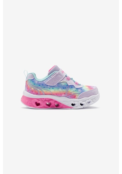 Panço Skechers Flutter Heart Lıghts Kız Bebek Ayakkabı Çok Renkli
