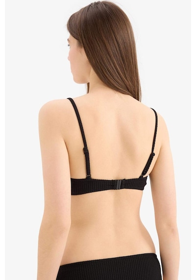 Defacto Regular Fit Bürümcük Siyah Bikini Üstü B7207AX24SM Siyah