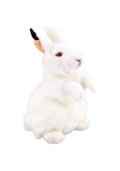 Beyaz Tavşan Peluş 28 Cm