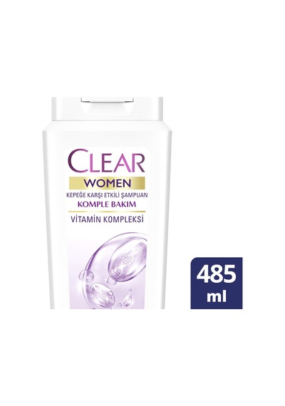 Clear Kepeğe Karşı Etkili Komple Bakım Besleyici Şampuan 2 x 485 ML