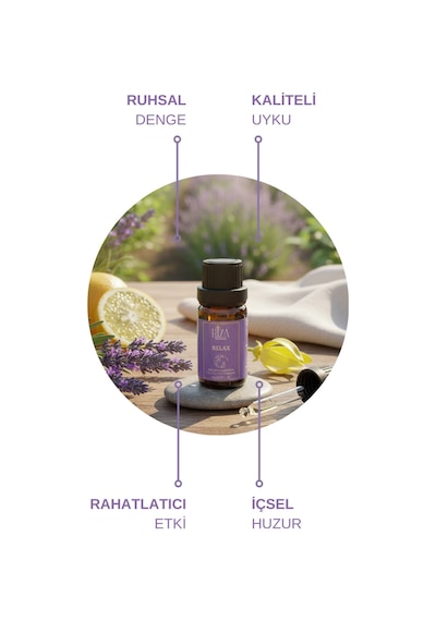 Hiza Herbal Care Doğal Relax Aromaterapi Uçucu Yağ Karışımı 10 Ml