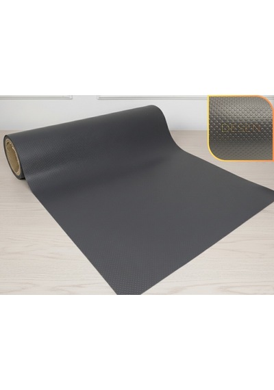 48 Cm X 1 Metre Antrasit Kabartma Nokta Desenli Çekmece İçi Kaydırmaz Halı , Raf Örtüsü