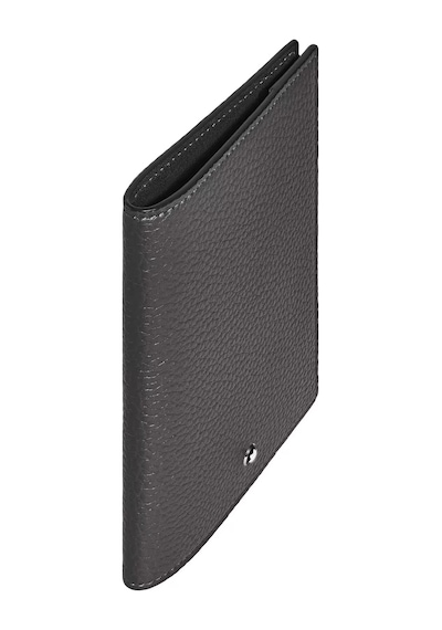 Mont Blanc Montblanc Grain Deri Pasaport Kılıfı 223063 Gri