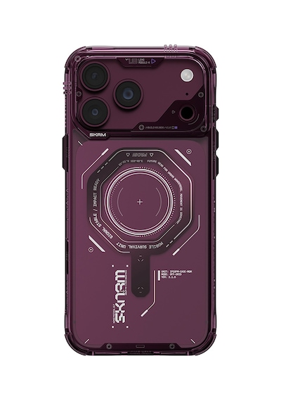 Apple Uyumlu iPhone 18 Pro Max Uyumlu Kılıf Skinarma M-safe Şarj Özellikli Airbag Tasarımlı Magma Kapak Bordo