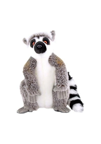 28cm Oturan Lemur Gri