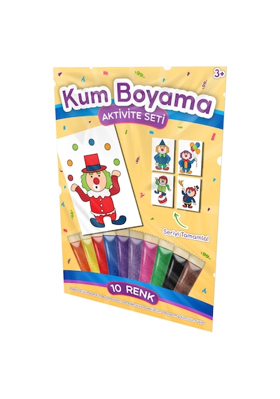 Hokkabaz Palyaço Kum Boyama Aktivite Seti