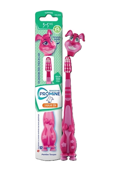 Sensodyne Promine Çocuk 3-5 Yaş Pembe Tavşan Diş Fırçası - 8 Adet Tarı
