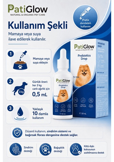 Patiglow Köpek Probiyotik Damla