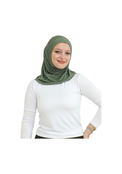 Modish Group Spor Başörtüsü Kadın Hazır Giyim Türban Viskon Eşarp Şal - Haki Haki